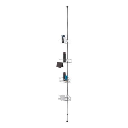 WENKO 21803100-Hoekplank DOLCEDO 31x275 cm roestvrij staal/glanzend chroom