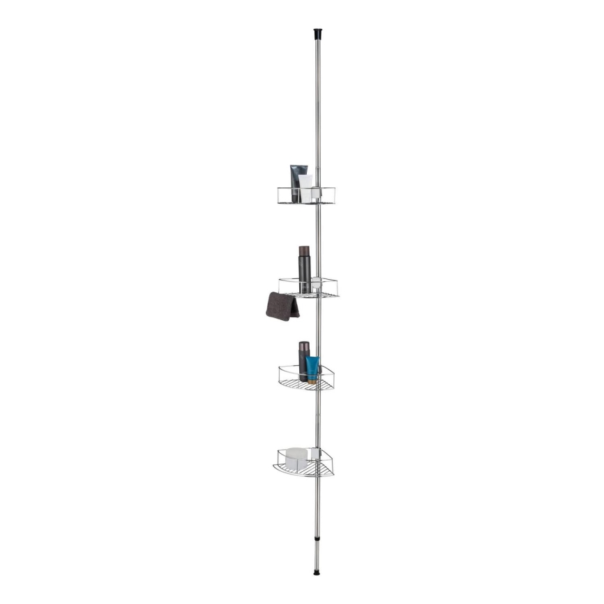 WENKO 21803100-Hoekplank DOLCEDO 31x275 cm roestvrij staal/glanzend chroom