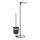 WENKO 21836800 - WC-borstel PARUS 25,5x57 cm rvs/zilver/zwart