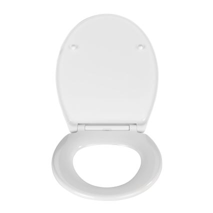 WENKO 21903100-WC WC-bril SAMOS 44,5x37,5 cm wit/zilver