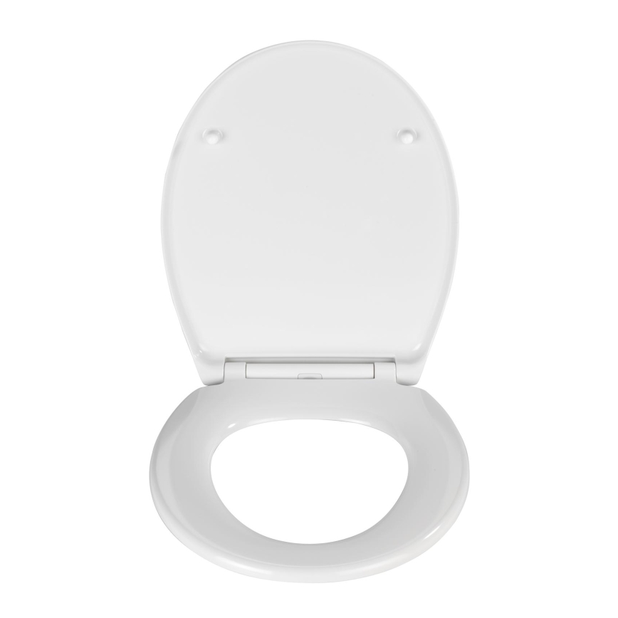 WENKO 21903100-WC WC-bril SAMOS 44,5x37,5 cm wit/zilver