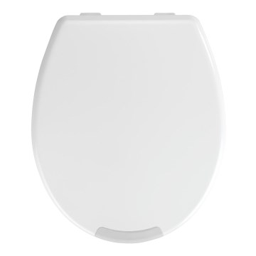 WENKO 21905100-WC-bril SECURA 37x44 cm wit/grijs