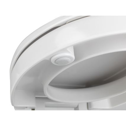 WENKO 21905100-WC-bril SECURA 37x44 cm wit/grijs