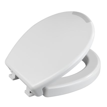 WENKO 21905100-WC-bril SECURA 37x44 cm wit/grijs