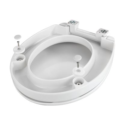 WENKO 21905100-WC-bril SECURA 37x44 cm wit/grijs