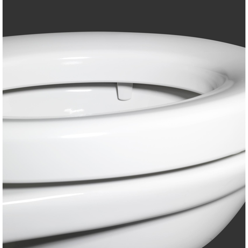 WENKO 21905100-WC-bril SECURA 37x44 cm wit/grijs