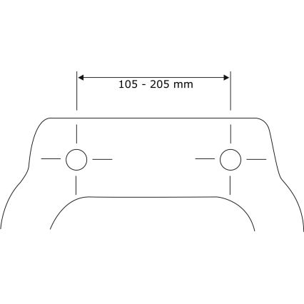 WENKO 22015100-WC wc-bril WENGE 35,5x42,5 cm bruin/zilver