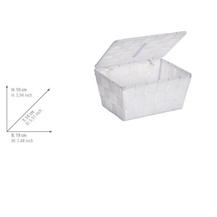 WENKO 22077100 - Mand ADRIA 19x14 cm wit