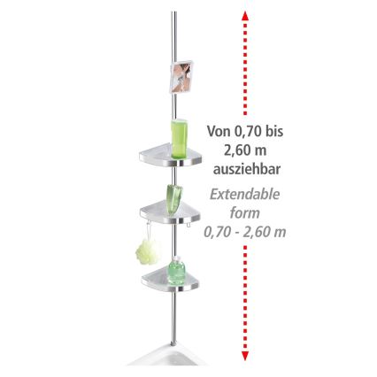 WENKO 22124100-Hoekelement PREMIUM 27,5x260 cm zilver