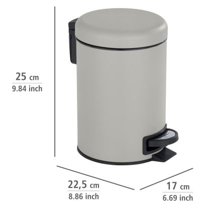 WENKO 22149100 - Mand LEMAN 17x25 cm beige/zwart