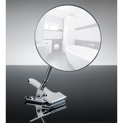 WENKO 22195100 - Make-upspiegel CLIP 15x27 cm glanzend chroom