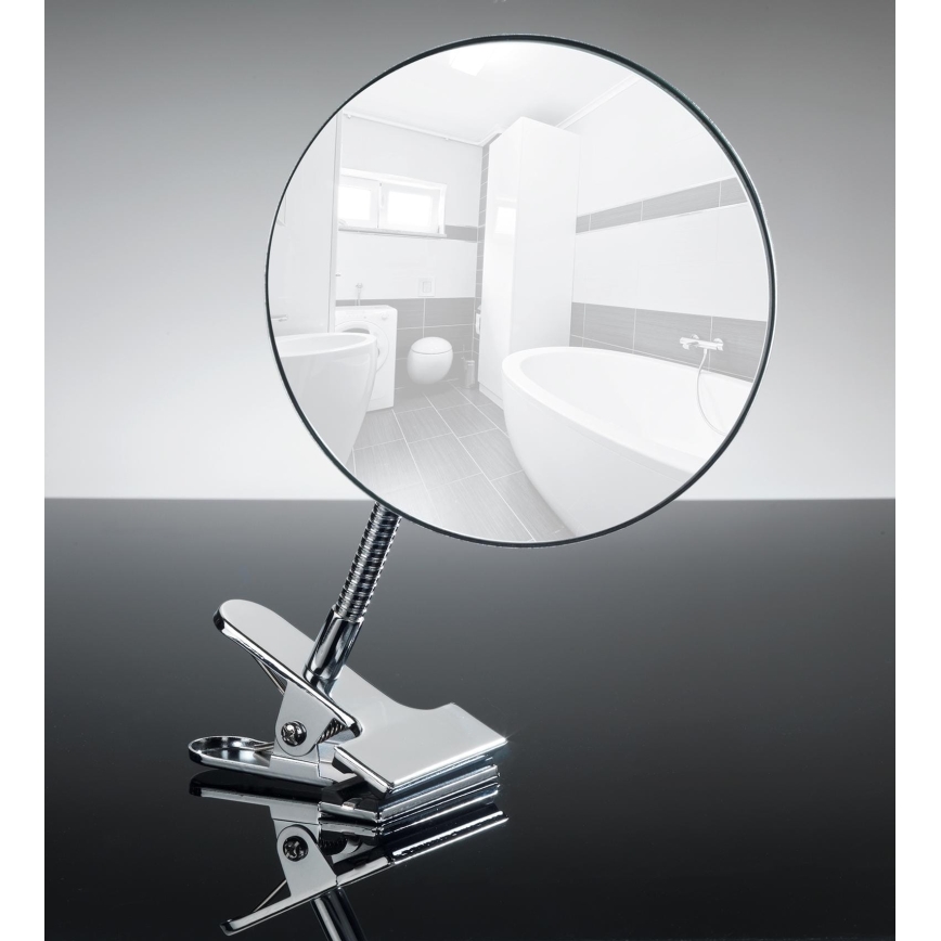 WENKO 22195100 - Make-upspiegel CLIP 15x27 cm glanzend chroom