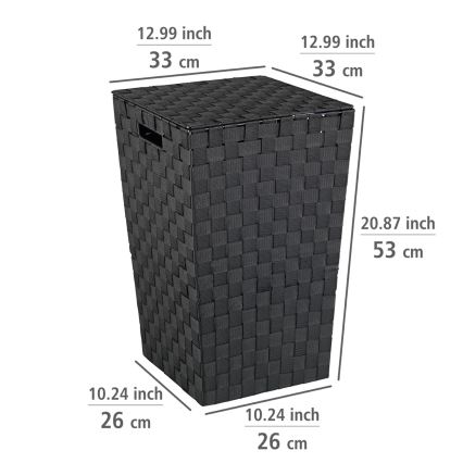 WENKO 22278100 - Mand ADRIA 33x53 cm zwart