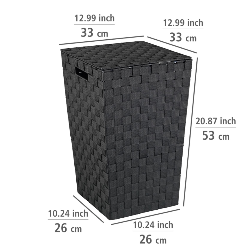 WENKO 22278100 - Mand ADRIA 33x53 cm zwart