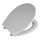 WENKO 22402100-WC-bril SAMOS 44,5x37,5 cm grijs/zilver