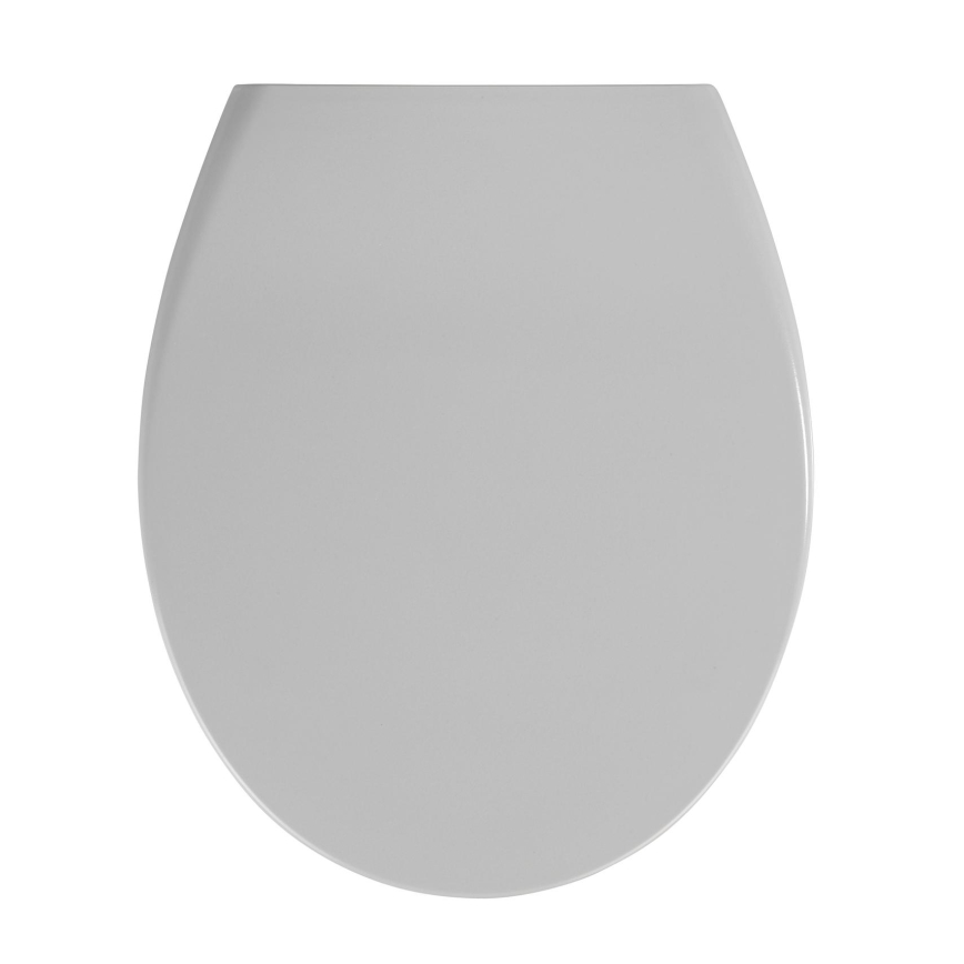 WENKO 22402100-WC-bril SAMOS 44,5x37,5 cm grijs/zilver
