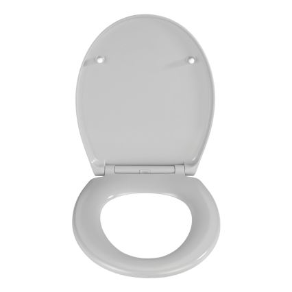 WENKO 22402100-WC-bril SAMOS 44,5x37,5 cm grijs/zilver