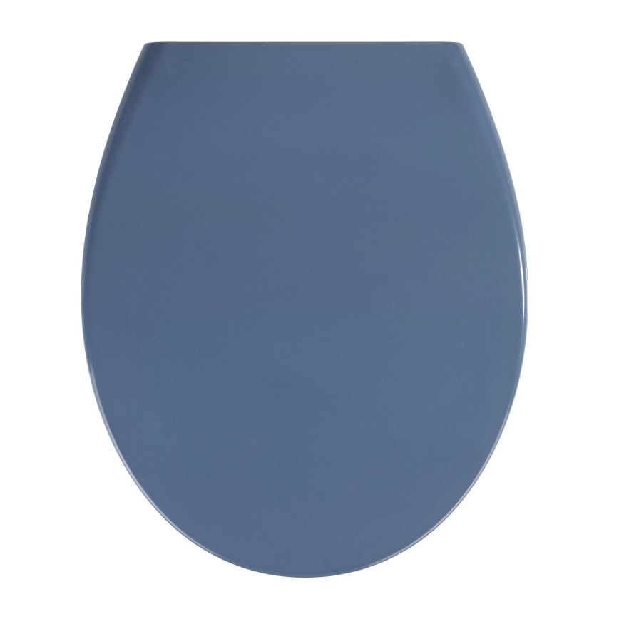 WENKO 22403100-WC wc-bril SAMOS 44,5x37,5 cm blauw/zilverkleurig