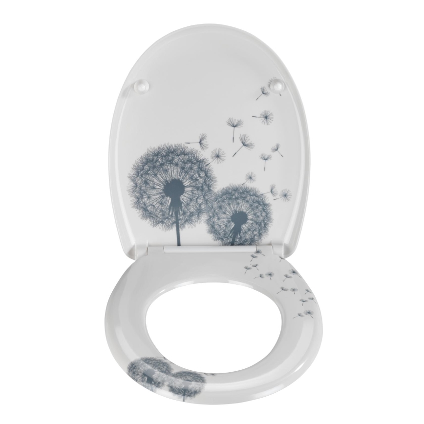 WENKO 22409100-WC wc-bril ASTERA 45x38 cm kleurrijk/zilver