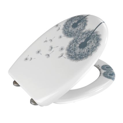 WENKO 22409100-WC wc-bril ASTERA 45x38 cm kleurrijk/zilver