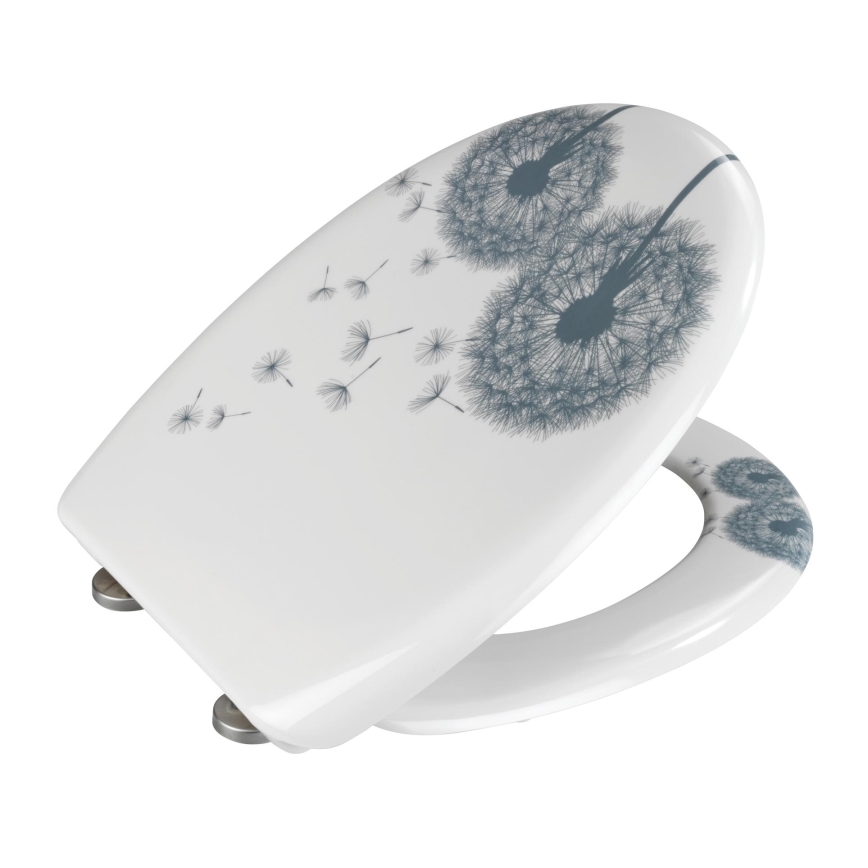 WENKO 22409100-WC wc-bril ASTERA 45x38 cm kleurrijk/zilver