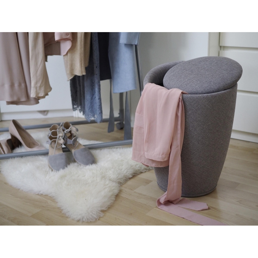 WENKO 22448100 - Kruk CANDY 36 x 50,5 cm grijs/zwart