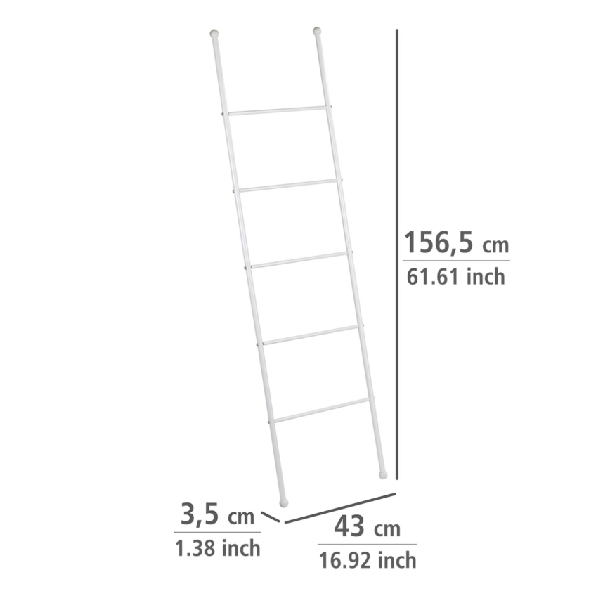 WENKO 22508100 - Handdoekhouder VIVA 43x156,5 cm wit