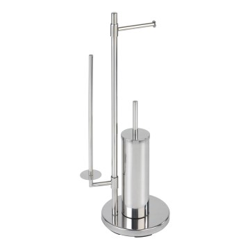 WENKO 22512100 - WC-borstel UNIVERSALO NEO 30x73 cm rvs/zilver