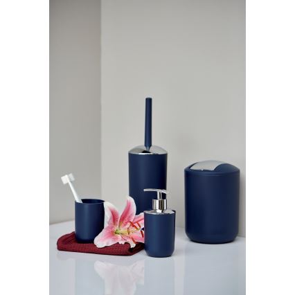 WENKO 22519100 - Zeepdispenser BRASIL 320 ml blauw/glanzend chroom