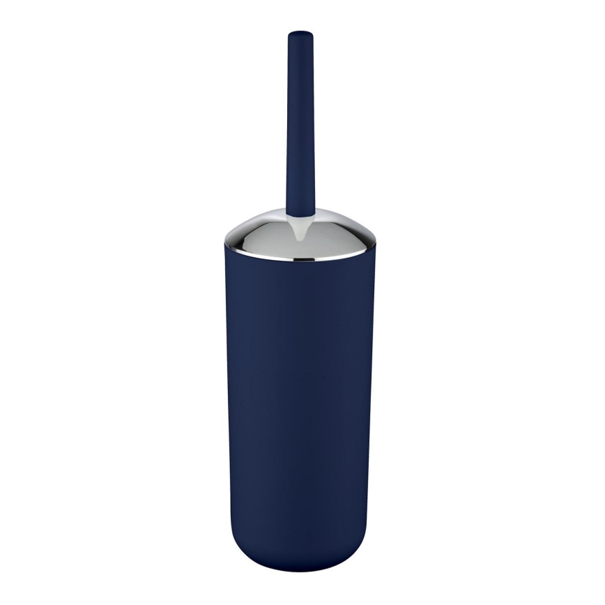 WENKO 22522100 - WC-borstel BRASIL 10x37 cm blauw/glanzend chroom