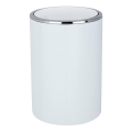 WENKO 22554100 - Mand INCA 18,5x25,5 cm wit/glanzend chroom