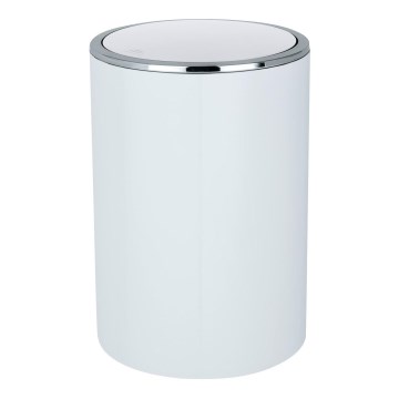 WENKO 22554100 - Mand INCA 18,5x25,5 cm wit/glanzend chroom