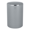 WENKO 22562100 - Prullenbak INCA 18,5x25,5 cm grijs/glanzend chroom