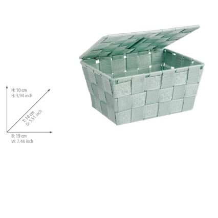 WENKO 22573100 - Mand ADRIA 19x14 cm, groen