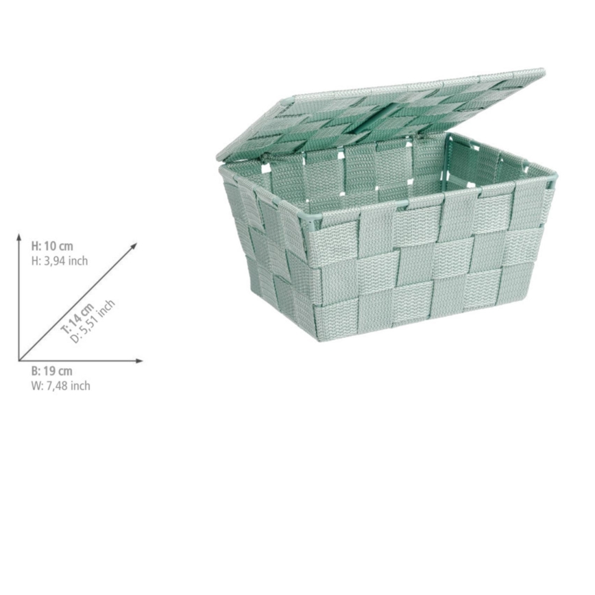 WENKO 22573100 - Mand ADRIA 19x14 cm, groen