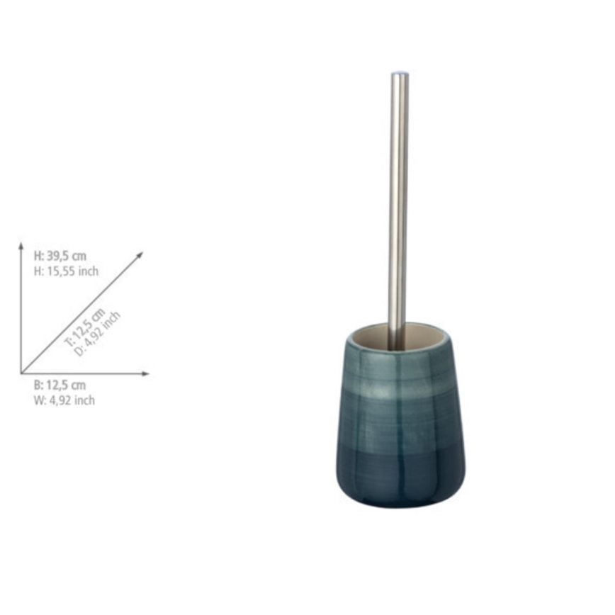 WENKO 22648100 - WC-set POTTERY 12,5x39,5 cm turkoois
