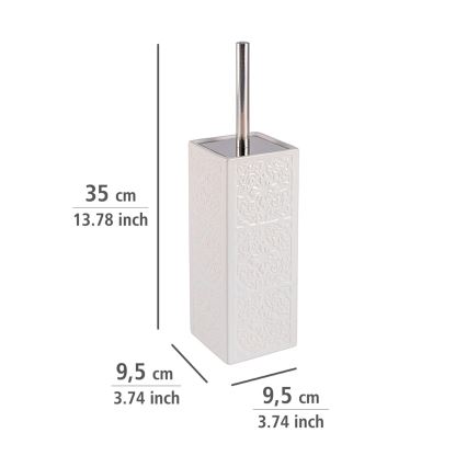 WENKO 22651100 - WC-borstel CORDOBA 9,5x35 cm wit