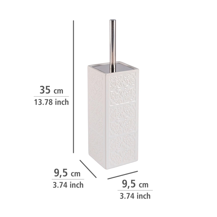 WENKO 22651100 - WC-borstel CORDOBA 9,5x35 cm wit
