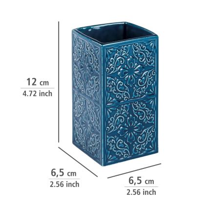 WENKO 22652100 - Beker CORDOBA 6,5x12 cm blauw