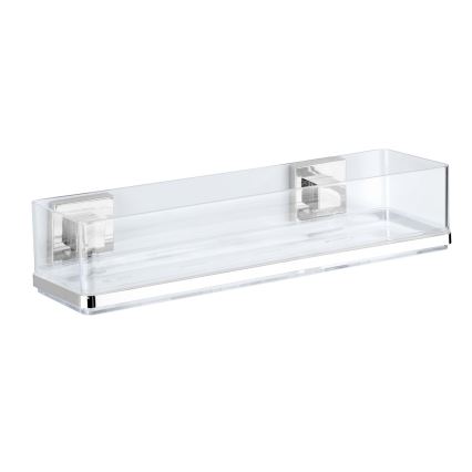 WENKO 22685100-Plank VACUUM-LOC QUADRO ED 38,5x14,5 cm zilver/glans. chroom