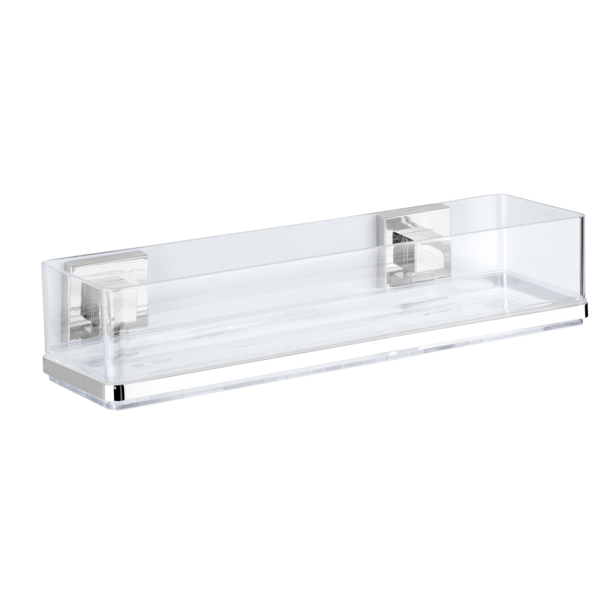 WENKO 22685100-Plank VACUUM-LOC QUADRO ED 38,5x14,5 cm zilver/glans. chroom