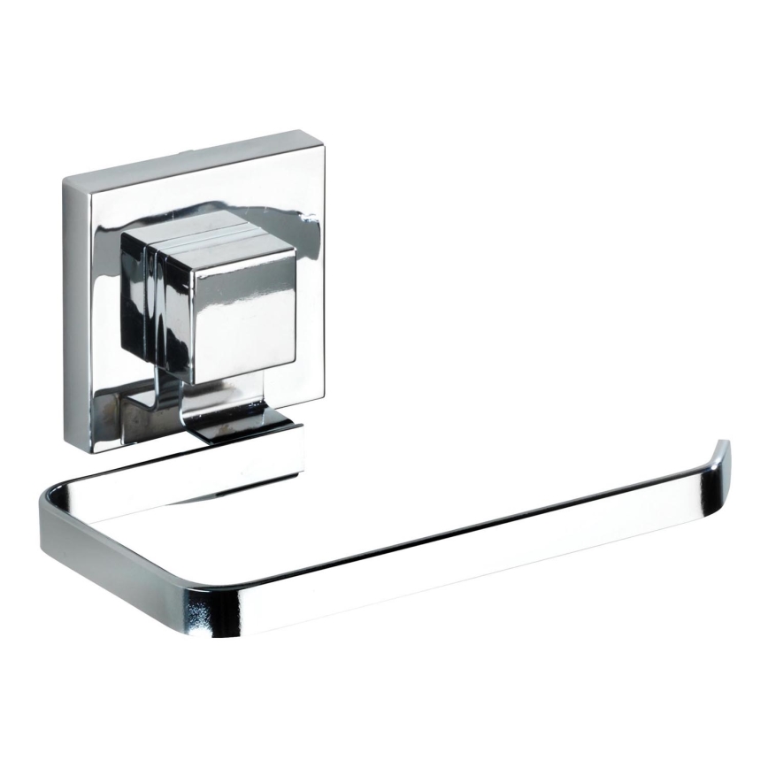 WENKO 22687100-Toiletrolhouder VACUUM-LOC QUADRO ED 14x11 cm glanzend chroom
