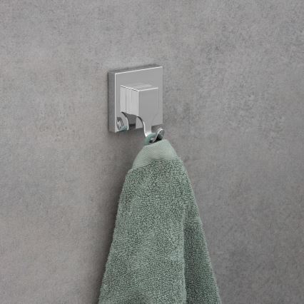WENKO 22688100-Haak VACUUM-LOC QUADRO ED 6x7 cm zilver/glanzend chroom