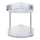 WENKO 22690100 - Hoekrek VACUUM-LOC QUADRO ED 28x32,5 cm zilver/glanzend chroom