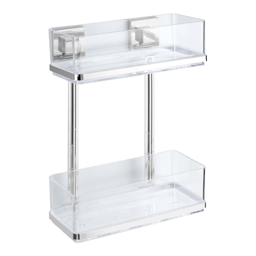 WENKO 22691100 - Wandrek VACUUM-LOC QUADRO ED 25,5x32,5 cm zilver/glanzend chroom/helder