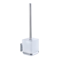 WENKO 22695100-WC Toiletborstel VACUUM-LOC QUADRO ED 9,5x37 cm zilver/glanzend chroom/helder
