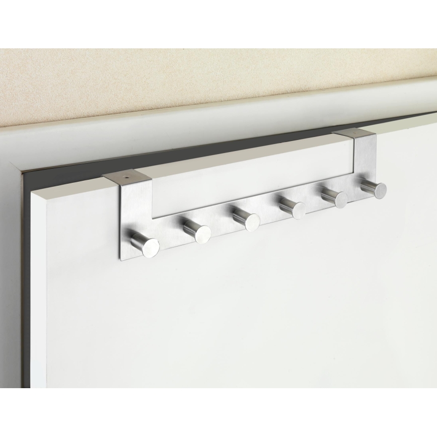 WENKO 22804100-Kapstok CELANO 39x11 cm roestvrij staal/zilver