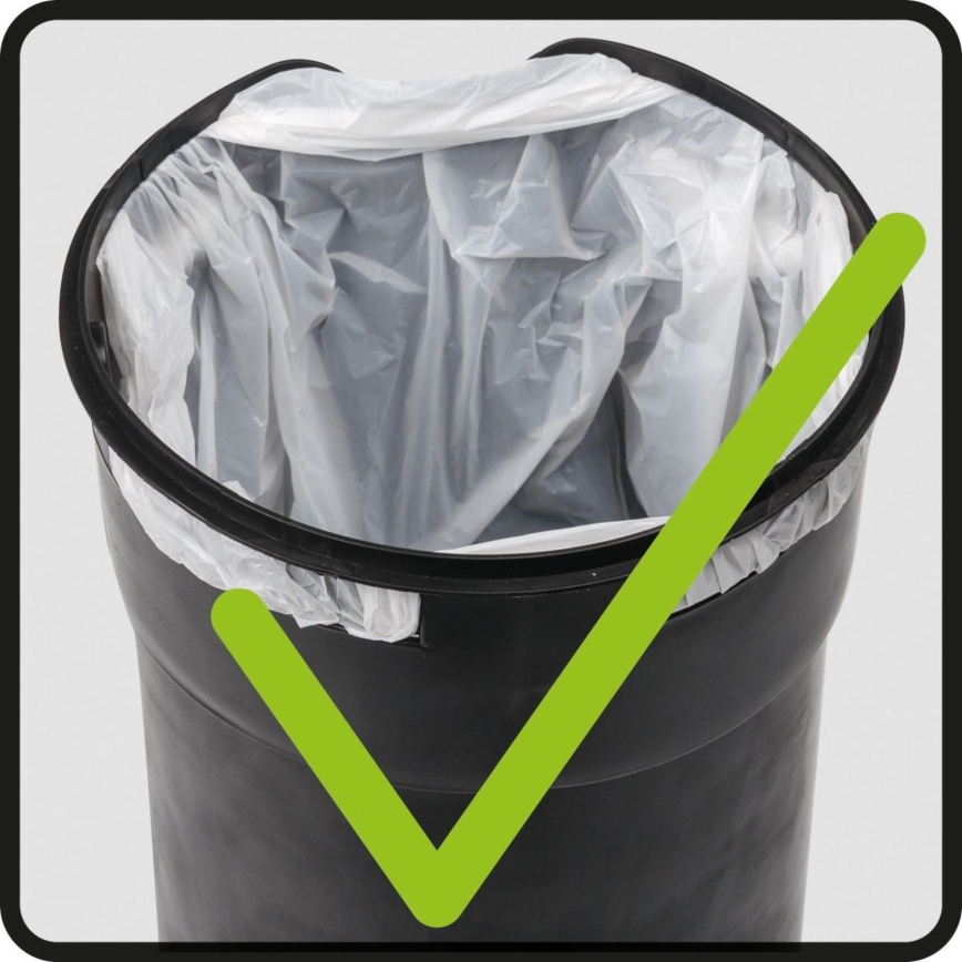 WENKO 22829100 - Prullenbak LEMAN 17x25 cm roestvrij staal/satijn/zwart