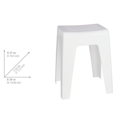 WENKO 22943100 - Krukje KUMBA 38 x 47 cm, wit