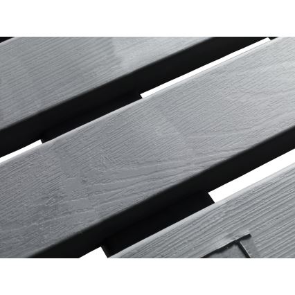 WENKO 22947100-Douchemat BINNEN & BUITEN 55x55 cm grijs